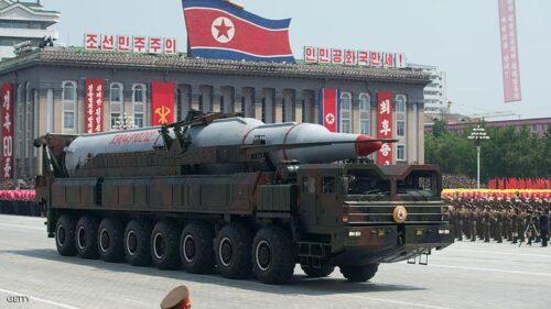 A North Korean Taepodong-class missile is displayed during a military parade past Kim Il-Sung square marking the 60th anniversary of the Korean war armistice in Pyongyang on July 27, 2013. North Korea mounted its largest ever military parade on July 27 to mark the 60th anniversary of the armistice that ended fighting in the Korean War, displaying its long-range missiles at a ceremony presided over by leader Kim Jong-Un. AFP PHOTO / Ed Jones (Photo credit should read Ed Jones/AFP/Getty Images)