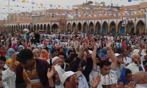 تيزنيت :شاهد كيف يتعامل أنصار عبدالاله بنكيران مع أبو حميدة أحد معارضيهم .