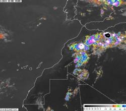 عواصف رعدية قوية ليلة اليوم الاثنين بشمال المغرب