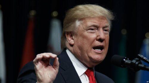 President Donald Trump speaks during the FBI National Academy graduation ceremony, Friday, Dec. 15, 2017, in Quantico, Va. (AP Photo/Evan Vucci)