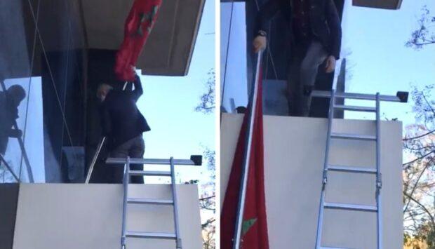 بالفيديو …قنصل المغرب بفالنسيا يواجه بشجاعة عصابة البوليساريو ويمزق خرقة الكيان الوهمي