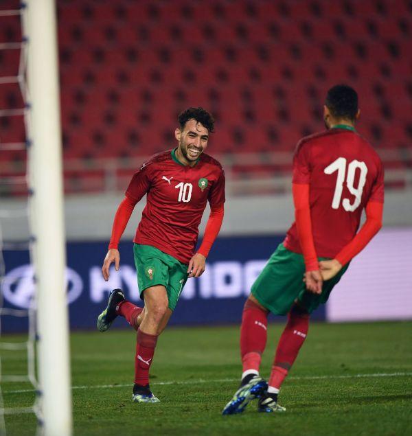 منير الحدادي يُسجل أول هدف دولي له بقميص المنتخب الوطني المغربي