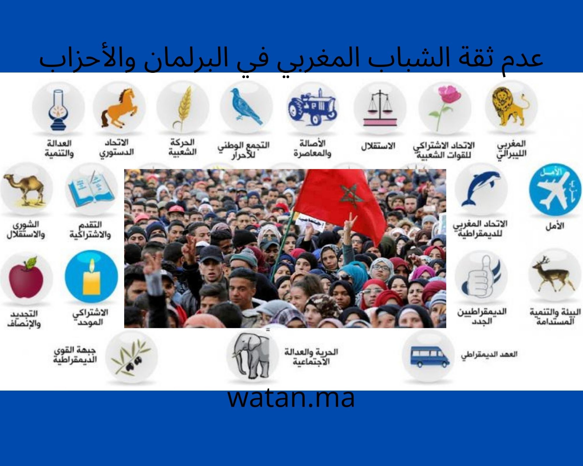 رسمي … عدم ثقة الشباب المغربي في البرلمان والأحزاب