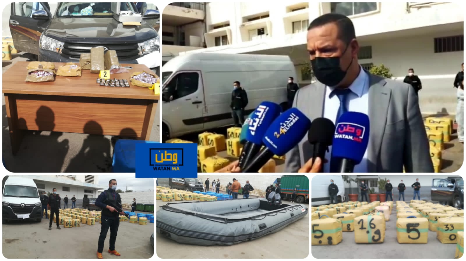 بالفيديو : تفاصيل إجهاض عميلة تهريب ثلاثة أطنان من المخدرت بأكادير