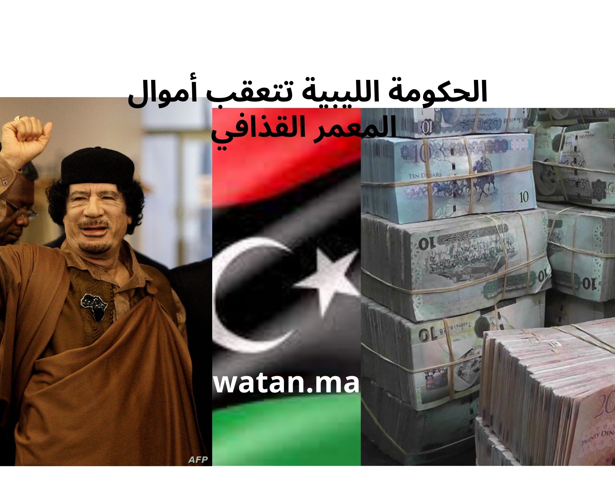 الحكومة الليبية تتعقب أموال المعمر القذافي