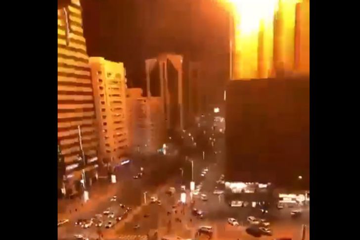 إنفجار يهز أحد مباني العاصمة الإماراتية أبوظبي