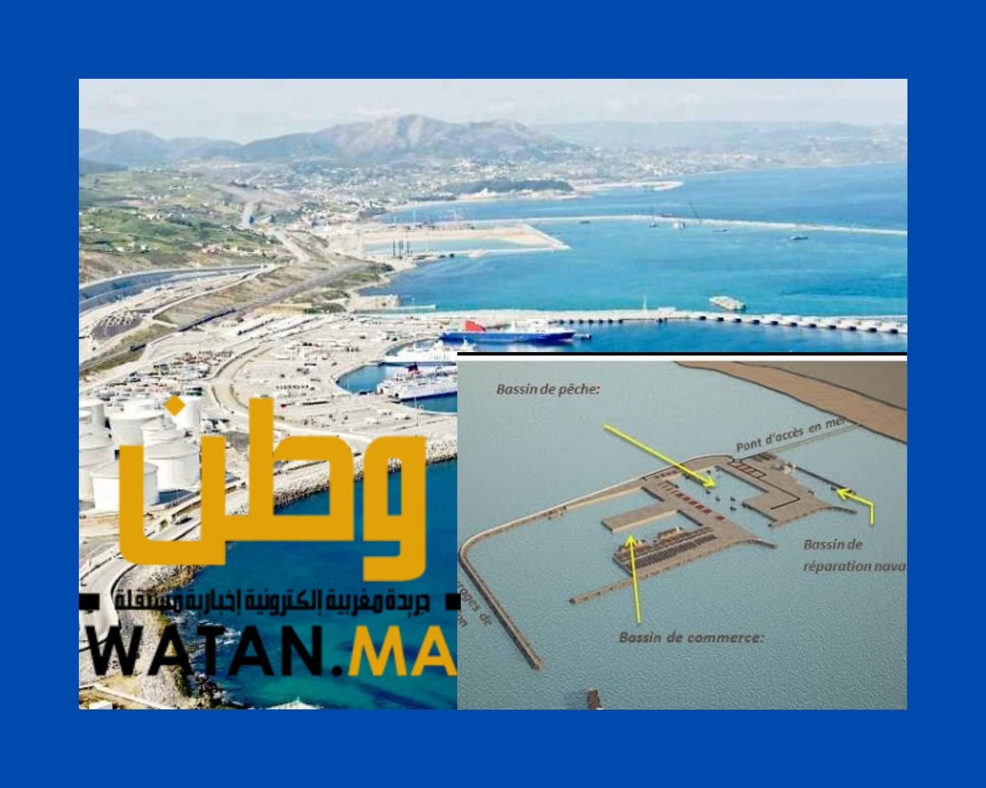 دعم دولي لإنجاز مينائي الداخلة والناظور غرب المتوسط