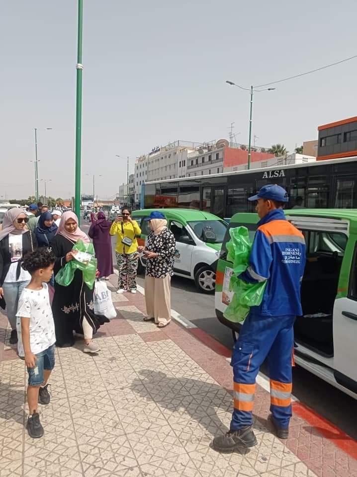 إنزكان : إطلاق الحملة التحسيسية التوعوية من أجل بيئة سليمة خلال أيام عيد الأضحى+صور