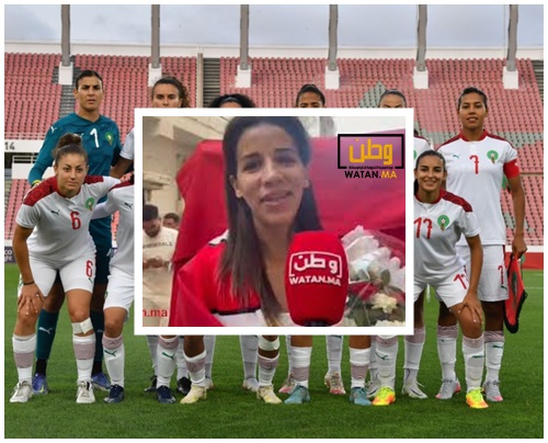 بالفيديو ...إستقبال رائع لغزلان الشهيري لاعبة المنتخب الوطني النسوي لكرة القدم