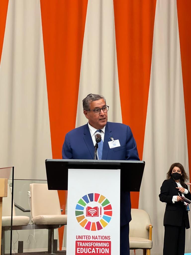 أخنوش” من الجمعية العامة للأمم المتحدة..المغرب أحرز تقدما كبيرا في مسار إصلاح ‏منظومة التعليم وتجويدها