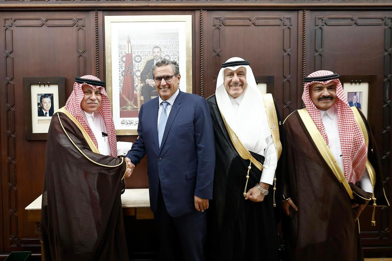 رئيس الحكومة عزيز أخنوش يستقبل وزير التجارة السعودي ماجد بن عبد الله القصبي