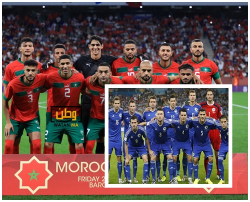 المنتخب المغربي يواجه نظيره البوسني قبل مونديال قطر