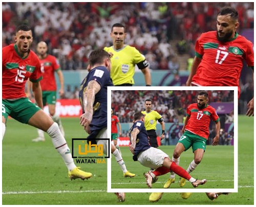 فضيحة تحكيمية في مباراة المغرب .. ماركا : ضربة جزاء واضحة