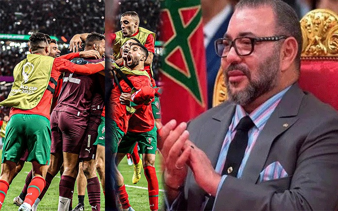 جلالة الملك محمد السادس يبعث برقية تهنئة إلى أعضاء المنتخب الوطني المغربي لكرة القدم