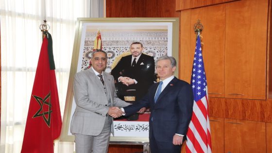 عبد اللطيف الحموشي يستقبل مدير مكتب التحقيقات الفيدرالي الأمريكي