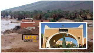 فضيحة ...السيول تحاصر مدارس شيدت وسط الوديان 