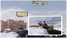 إنقاذ بطولي لسيدة حامل حاصرتها الثلوج 