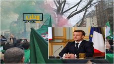 ايمانويل ماكرون يرخص لمظاهرة جزائرية تهاجم وتسب المغاربة ورموز المملكة