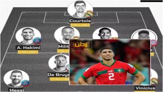 أشرف حكيمي ضمن تشكيلة ماركا لأفضل اللاعبين في العالم