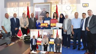 “وفاء شاكر ” تقيم حفل استقبال على شرف التلميذين المتوجين بالمراتب الأولى على الصعيد الوطني 2023