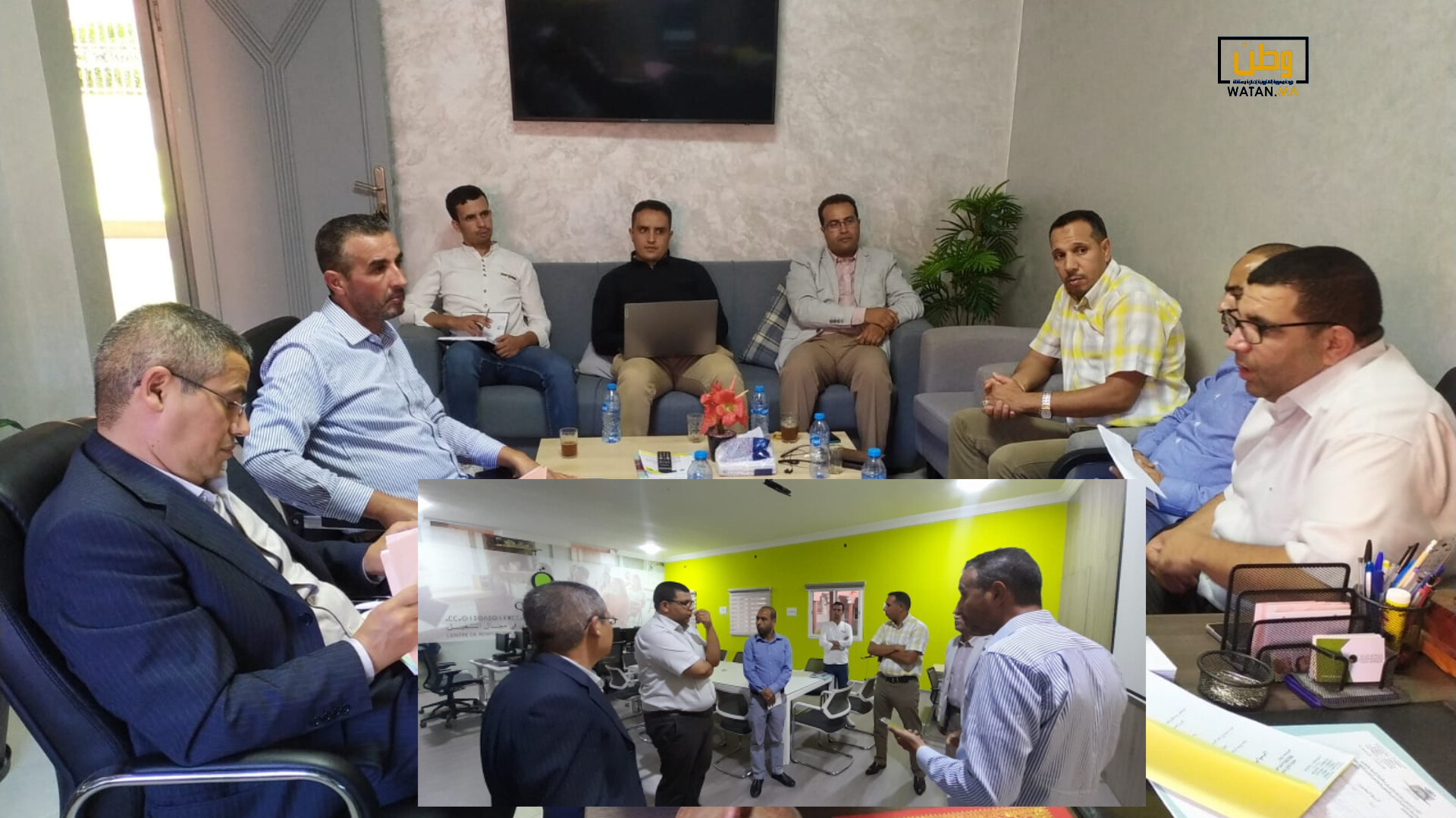 رئيس جماعة املن يعقد اجتماعا مع مدراء المؤسسات التعليمية حول تدابير الدخول المدرسي الجديد 2023-2024