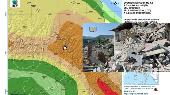 زلزال بقوة 4.8 يضرب فلورنسا الإيطالية دون تسجيل ضحايا