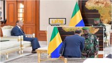 الغابون تستقبل سفير المغرب بخارطة المغرب كاملة ووسام أكاديمية مكناس العسكرية