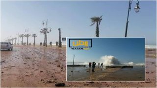 نشرة اندارية ...تحذر من أمواج عاتية بالسواحل الأطلسية