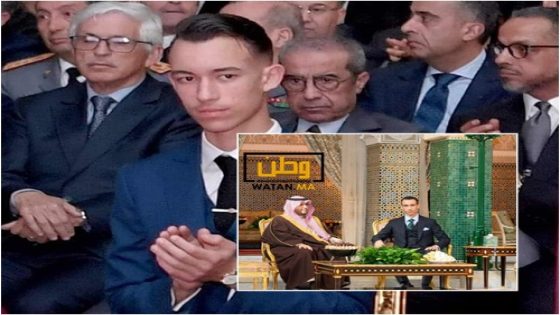 الامير ولي العهد يستقبل وزير الدولة السعودي 