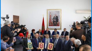 توقيع اتفاقية شراكة بين اللجنة الوطنية الأولمبية المغربية والجامعة الملكية المغربية لكرة القدم والجمعية الوطنية للإعلام والناشرين