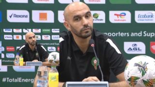 الركراكي خلال الندوة الصحفية..لا مجال للخطأ أمام جنوب إفريقيا