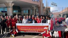 استقبال حار لبعثة المنتخب البولندي لكرة القدم لمبتوري الأطراف، بمطار المسيرة بمدينة أكادير