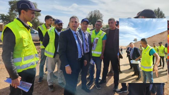 أكادير : الوالي أمزازي في زيارة ميدانية لأشغال الطريق المداري الشمالي الشرقي والطريق السريع
