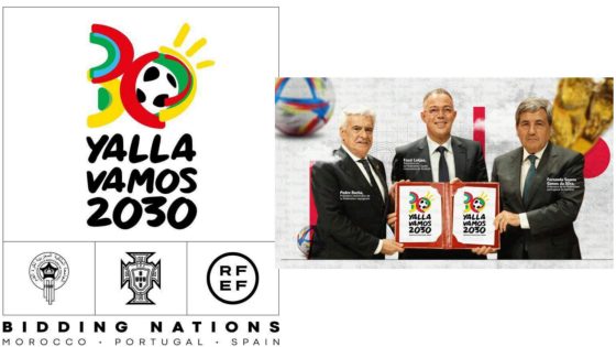 يحمل عبارة “YALLA VAMOS” .. الكشف عن الشعار الرسمي لكأس العالم 2030