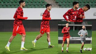 المنتخب الوطني المغربي يستعد للقاء موريتانيا