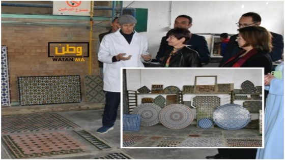 مسؤولة رفيعة باليونيسكو تزور ورشة لصناعة الزليج المغربي