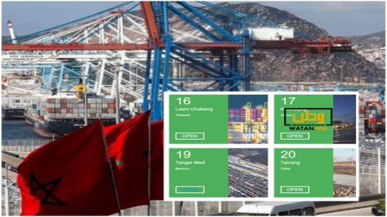 ميناء طنجة المتوسط في قائمة 20 أكبر موانئ العالم