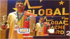 مغربي يفوز بجائزة المعلم العالمية بالهند