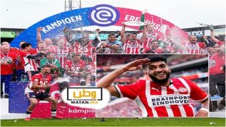 الدولي المغربي الصيباري يحقق لقب الدوري الهولندي مع آيندهوفن