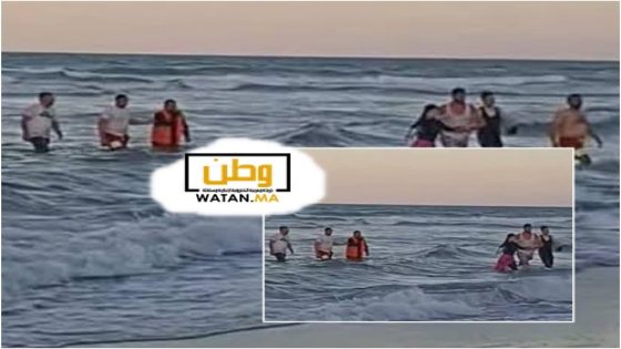 موقف بطولي ...عون سلطة ينقذ سيدتين من الغرق 