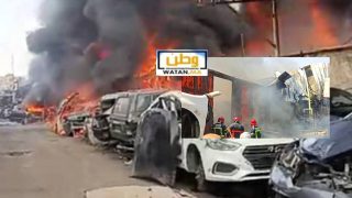 حريق مهول يأتي على محلات بسوق السالمية في الدار البيضاء واستنفار واسع للسلطات