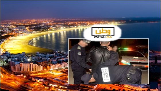 اعتقال حارس ليلي هدد مواطنين بسلاح أبيض بأكادير