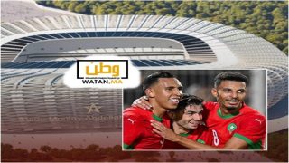 المنتخب المغربي يجري مقابلة النيجر بملعب الامير مولاي عبدالله