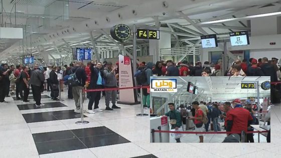 الجماهير المغربية تغادر مطار محمد الخامس لدعم الأشبال قبل النهائي