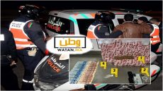 اعتقال مقدم شرطة متلبس بحيازة 22 كيلوغراماً من الشيرا ضواحي أكادير
