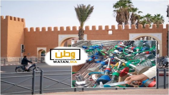 حملة واسعة للسلطات المحلية بتيزنيت تسفر عن حجز كميات كبيرة من معدات الشيشة