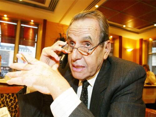 Former Moroccan interior minister Driss Basri is pictured in a cafe, in Paris, 29 December 2004. Basri was minister of the interior for nearly a quarter of a century but was fired on 9 November by the new Moroccan Monarch Mohammed VI. Basri was regarded as the weapon Hassan II unleashed against civil society and political activism and was accused by former opposition parties of hindering the country's steps on the road to the rule of law and accountability. He lives now in France without any legal documents. AFP PHOTO ABDELHAK SENNA