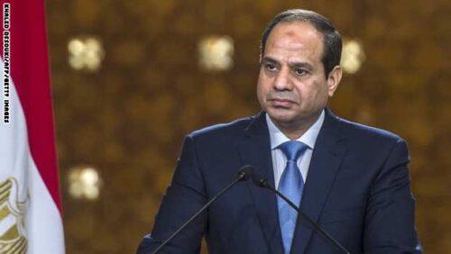 Egyptian President Abdel-Fattah al-Sisi looks on during a meeting with Cyprus' President Nicos Anastasiades and Greek Prime Minister Antonis Samaras (unseen) following a meeting in Cairo on November 8, 2014. AFP PHOTO / KHALED DESOUKI (Photo credit should read KHALED DESOUKI/AFP/Getty Images)