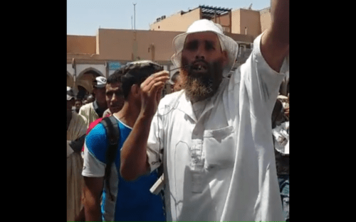 كلمة احد منسقي وقفة الباعة المتجولين بتيزنيت