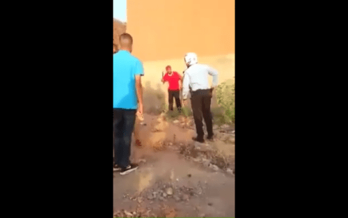 شباب بوهديلة يوقف مشرمل شهر سيفه والامن عاجز عن التدخل